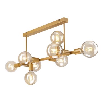 Candelabro suspenso ASTRID 8xE27/60W/230V dourado