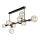 Candelabro suspenso ASTRID 8xE27/60W/230V preto