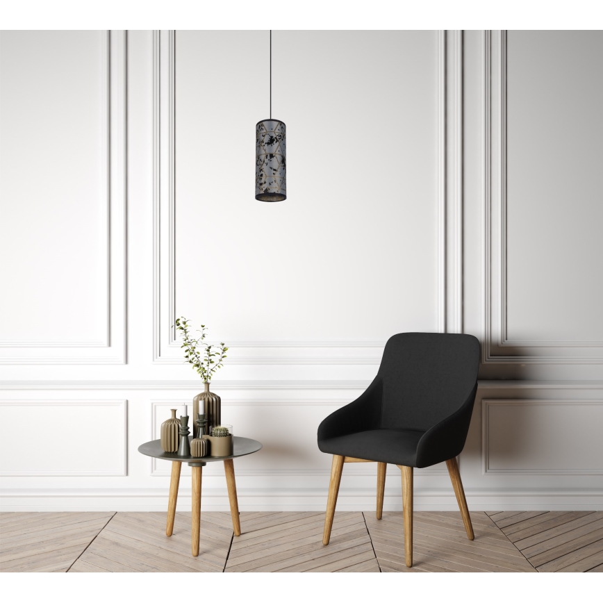 Candelabro suspenso AVALO 1xE27/60W/230V cinzento/preto