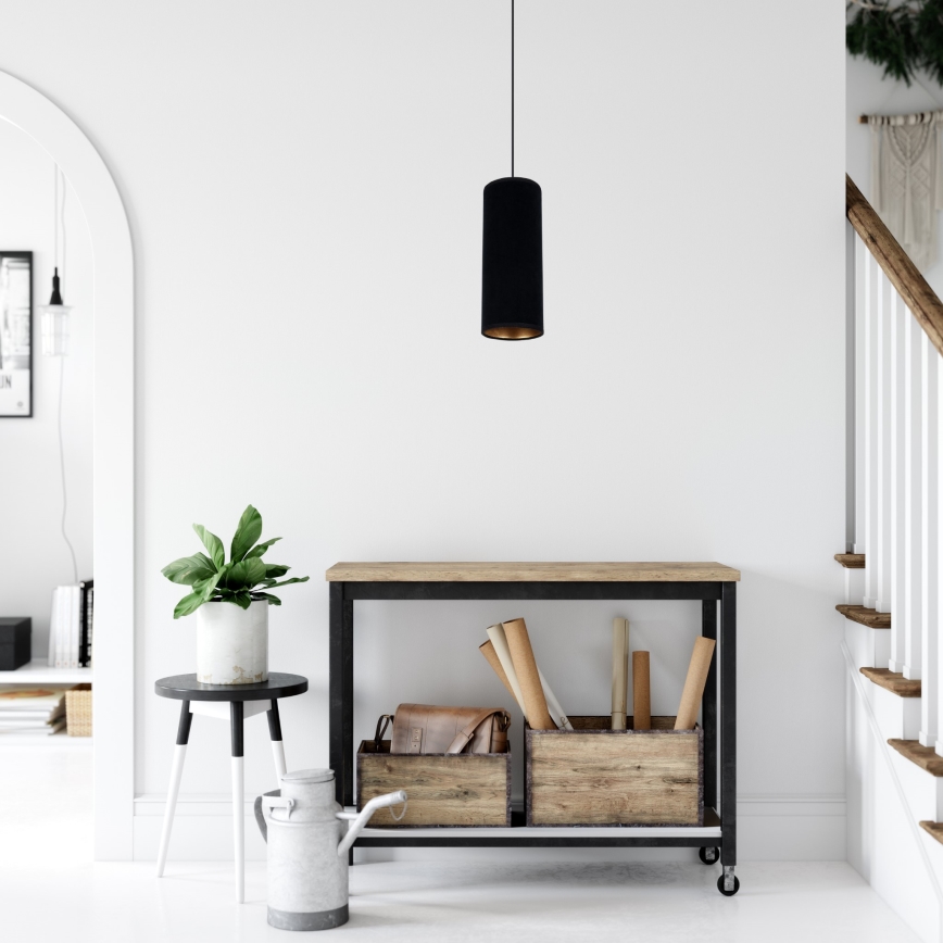 Candelabro suspenso AVALO 1xE27/60W/230V preto