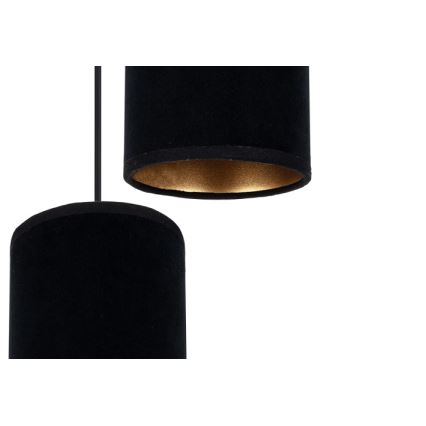 Candelabro suspenso AVALO 1xE27/60W/230V preto