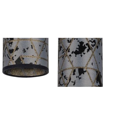 Candelabro suspenso AVALO 2xE27/60W/230V diâmetro 20 cm cinzento/preto