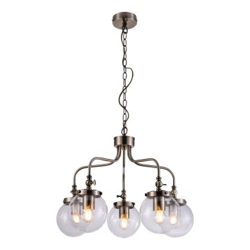 Candelabro suspenso BALLET 5xE27/40W/230V cromado mate
