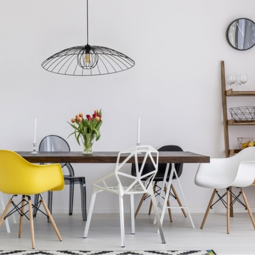 Candelabro suspenso BARBELLA 1xE27/60W/230V diâmetro 80 cm