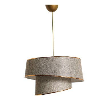 Candelabro suspenso BARETTE 1xE27/60W/230V cinzento