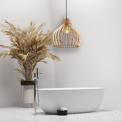 Candelabro suspenso BARREL 1xE27/24W/230V diâmetro 38 cm