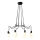 Candelabro suspenso BASSO 8xE27/40W/230V preto