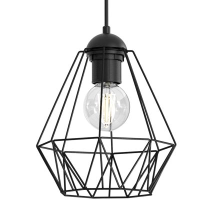 Candelabro suspenso BERGEN 1xE27/60W/230V preto