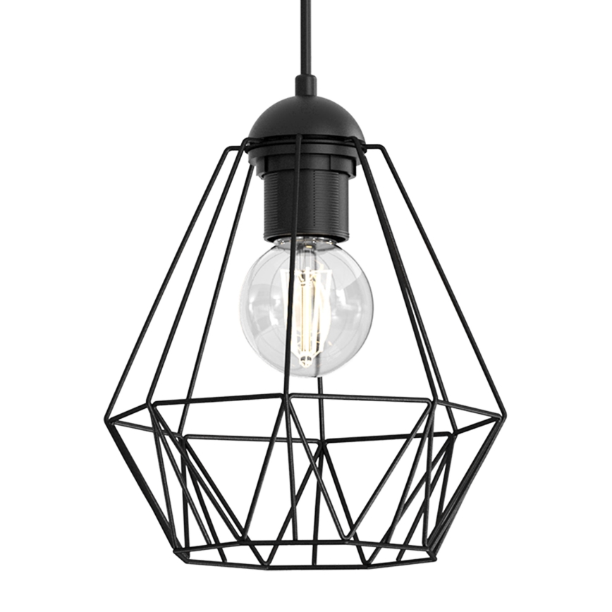Candelabro suspenso BERGEN 1xE27/60W/230V preto