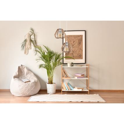 Candelabro suspenso BERGO 2xE27/60W/230V branco