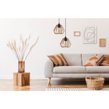 Candelabro suspenso BERGO 2xE27/60W/230V preto