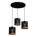 Candelabro suspenso BERIL 3xE27/60W/230V
