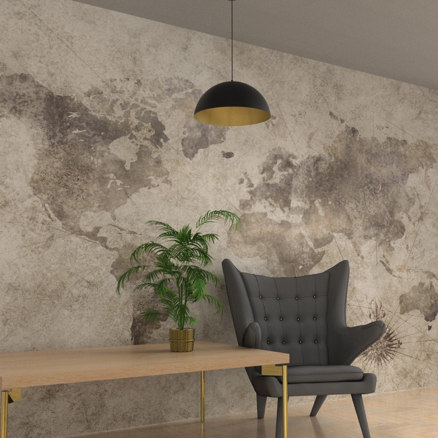 Candelabro suspenso BETA 1xE27/60W/230V d. 45 cm preto