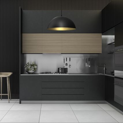 Candelabro suspenso BETA 1xE27/60W/230V d. 45 cm preto