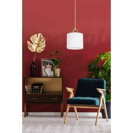 Candelabro suspenso BIZO 1xE27/60W/230V branco/dourado