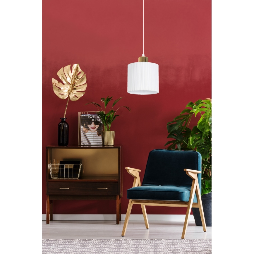 Candelabro suspenso BIZO 1xE27/60W/230V branco/dourado