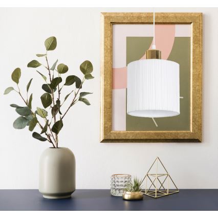 Candelabro suspenso BIZO 1xE27/60W/230V branco/dourado