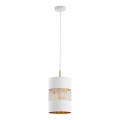 Candelabro suspenso BOGART 1xE27/15W/230V branco/dourado
