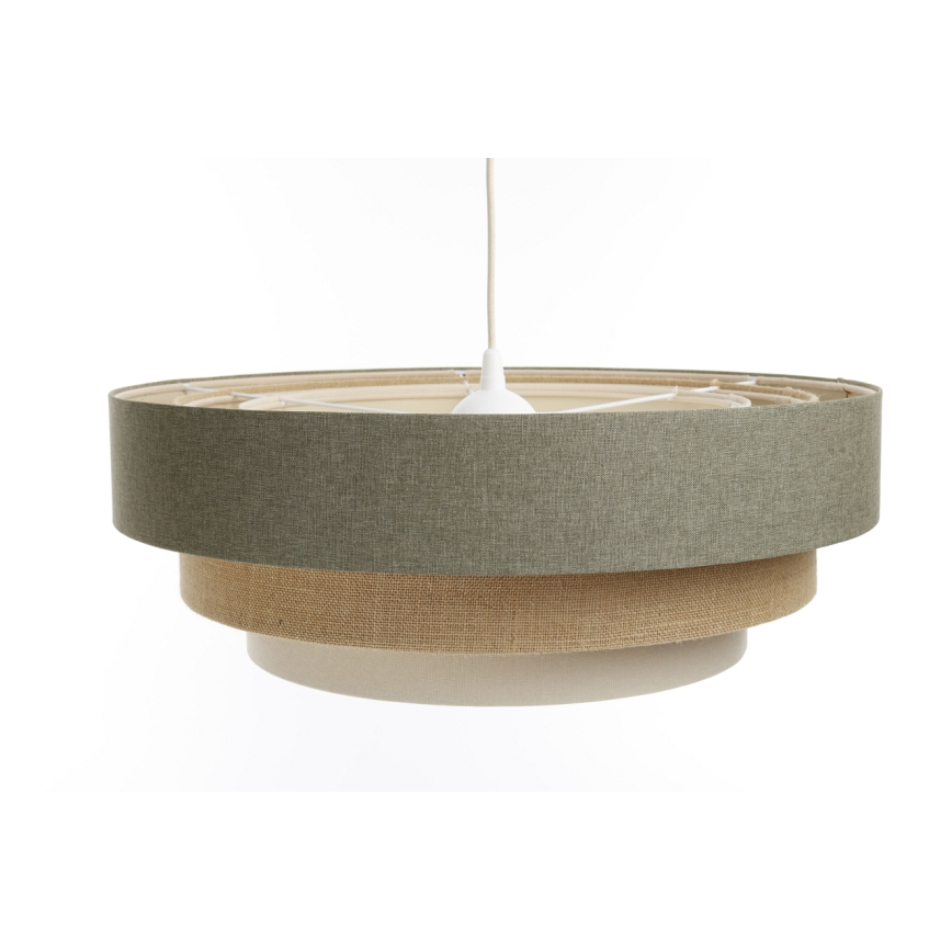 Candelabro suspenso BOHO TRINITI 1xE27/60W/230V cinzento/bege/creme