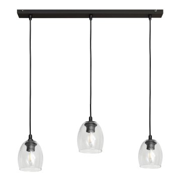 Candelabro suspenso BRILLANT 3xE27/15W/230V transparente