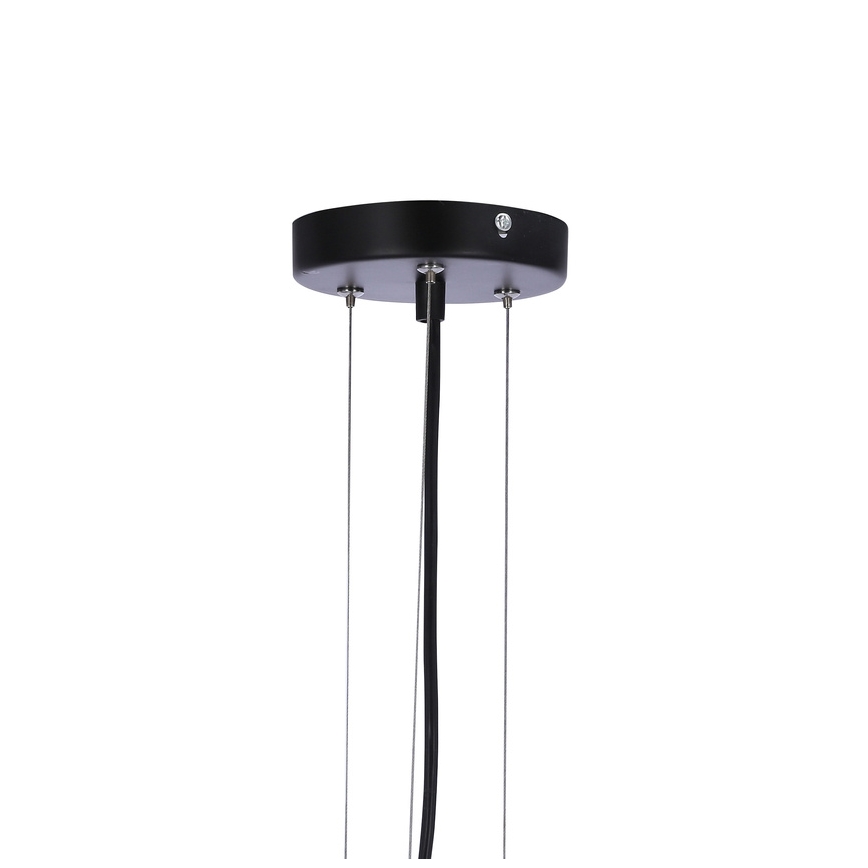 Candelabro suspenso CALDERA 3xE27/60W/230V preto