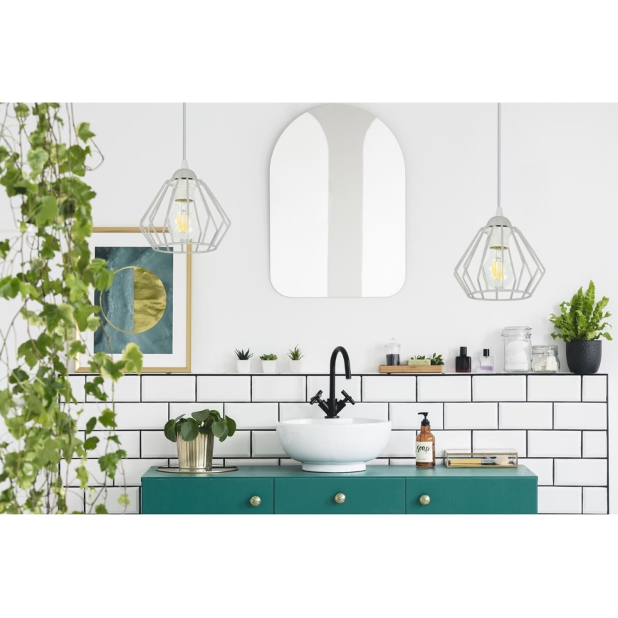 Candelabro suspenso CEED 1xE27/60W/230V cinzento