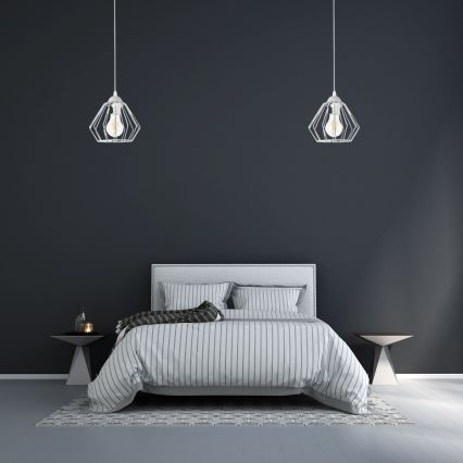 Candelabro suspenso CEED 1xE27/60W/230V cinzento