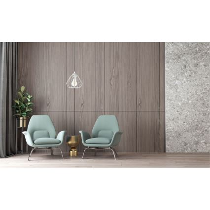 Candelabro suspenso CEED 1xE27/60W/230V cinzento