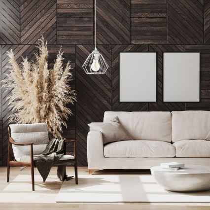 Candelabro suspenso CEED 1xE27/60W/230V cinzento