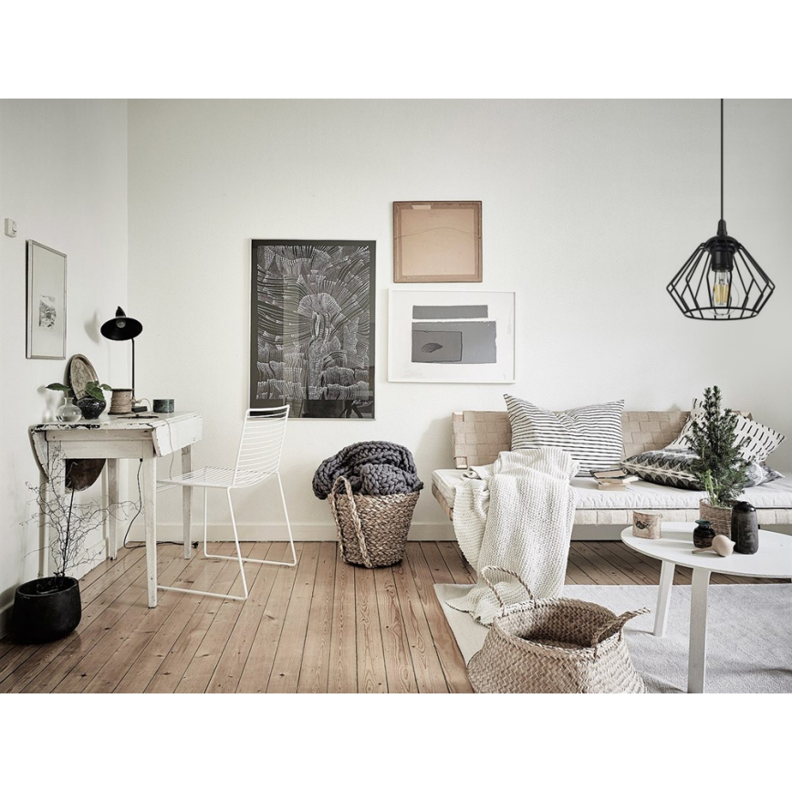 Candelabro suspenso CEED 1xE27/60W/230V preto