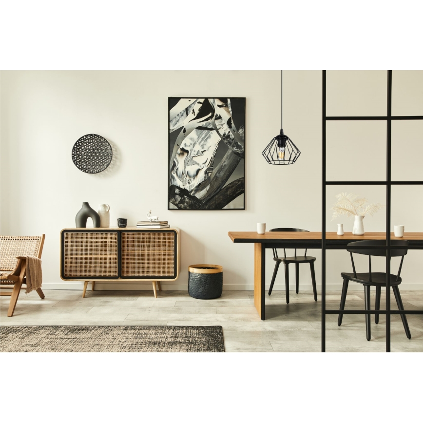 Candelabro suspenso CEED 1xE27/60W/230V preto