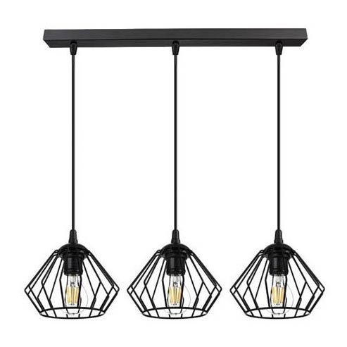 Candelabro suspenso CEED 3xE27/60W/230V preto
