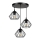 Candelabro suspenso CEED 3xE27/60W/230V preto