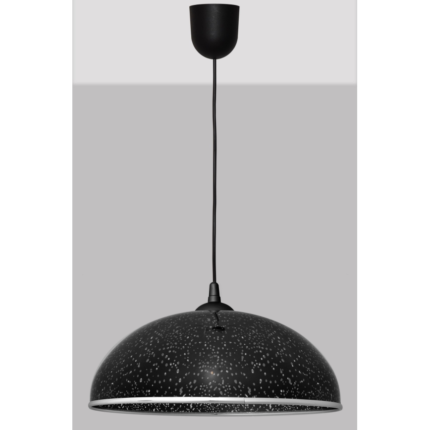 Candelabro suspenso CIRCLE 1xE27/15W/230V preto