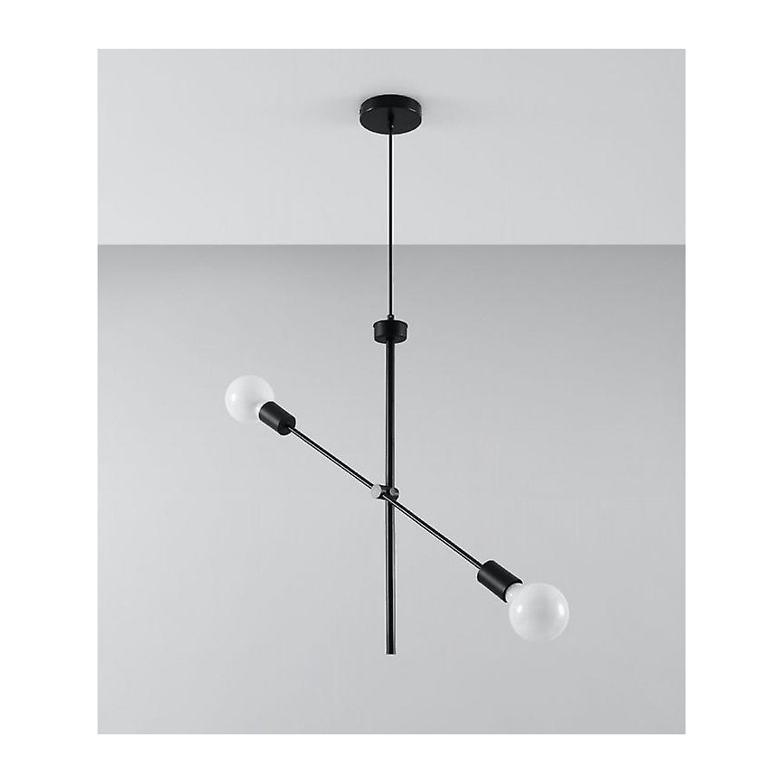 Candelabro suspenso CONCEPT 2xE27/60W/230V