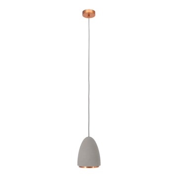 Candelabro suspenso CONCRETE 1xGU10/5W/230V cinzento/cobre