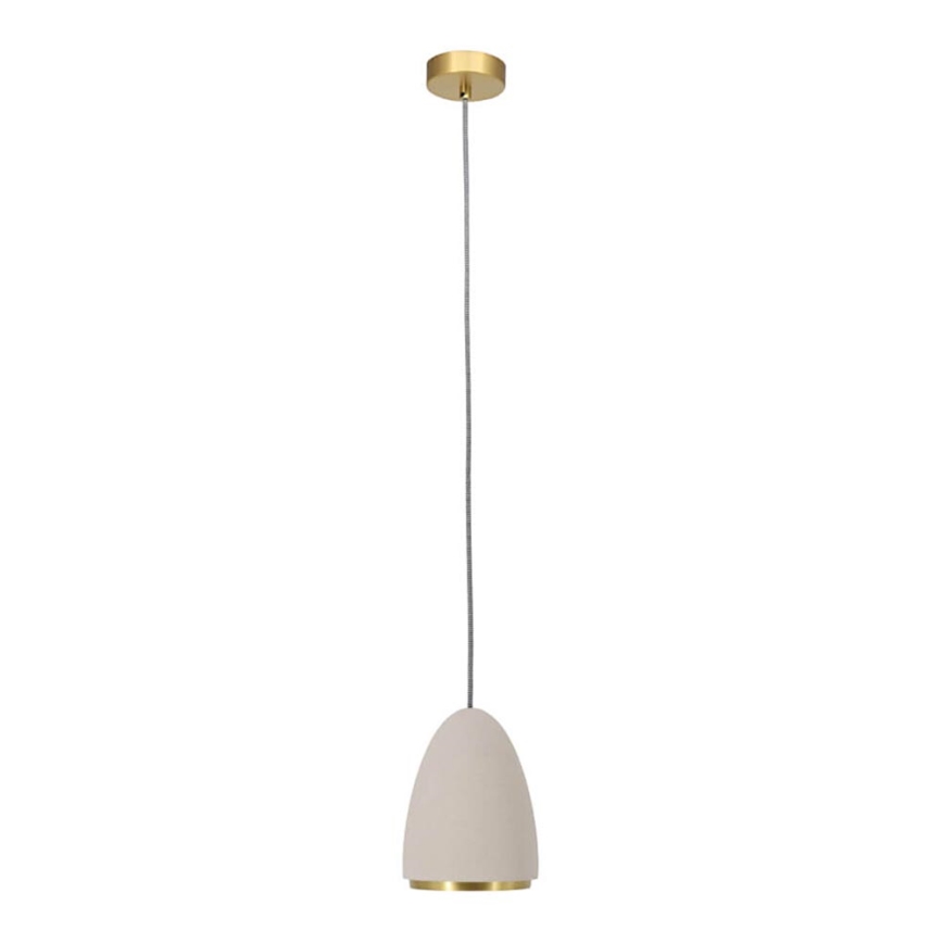 Candelabro suspenso CONCRETE 1xGU10/5W/230V cinzento/dourado