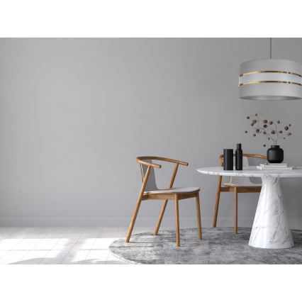 Candelabro suspenso CORAL 1xE27/60W/230V d. 40 cm cinzento