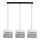 Candelabro suspenso CORAL 3xE27/60W/230V branco/cinzento