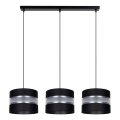 Candelabro suspenso CORAL 3xE27/60W/230V preto