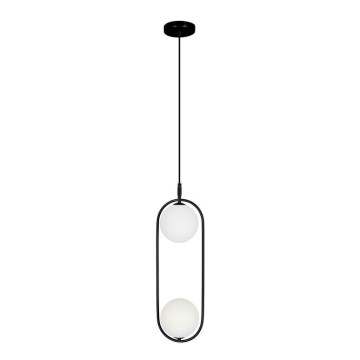 Candelabro suspenso  CORDEL 2xG9/28W/230V preto