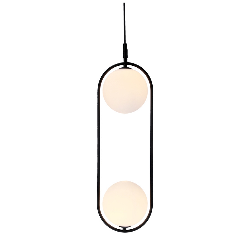 Candelabro suspenso  CORDEL 2xG9/28W/230V preto