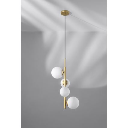 Candelabro suspenso CORDEL 4xG9/20W/230V dourado