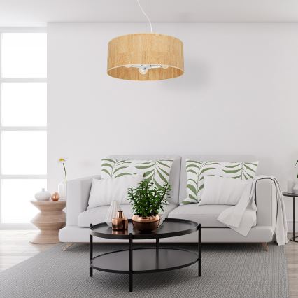 Candelabro suspenso CORK 3xE27/60W/230V