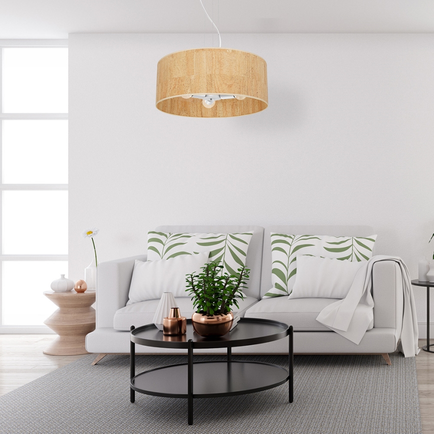 Candelabro suspenso CORK 3xE27/60W/230V