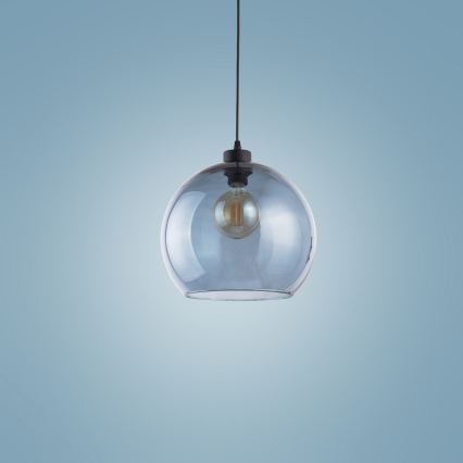 Candelabro suspenso CUBUS 1xE27/60W/230V azul