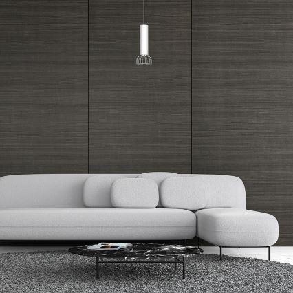 Candelabro suspenso DANTE 1xGU10/25W/230V prateado/cromado brilhante