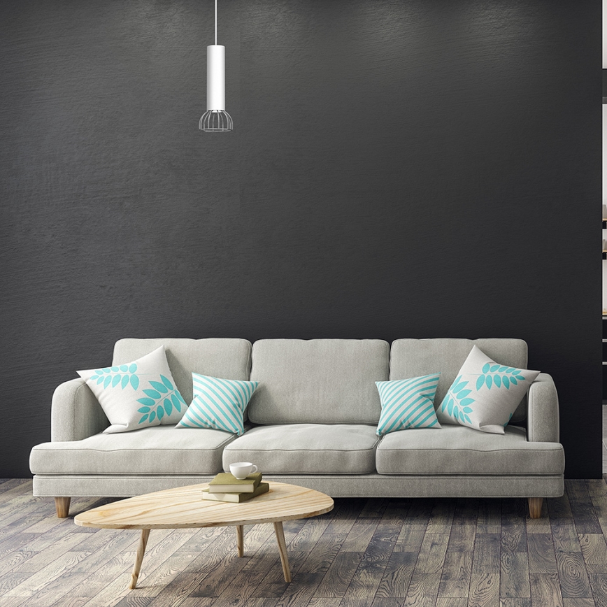 Candelabro suspenso DANTE 1xGU10/25W/230V prateado/cromado brilhante