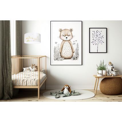 Candelabro suspenso de criança SWEET DREAMS 1xE27/60W/230V diâmetro 30 cm