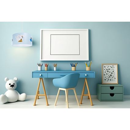 Candelabro suspenso de criança SWEET DREAMS 1xE27/60W/230V diâmetro 30 cm